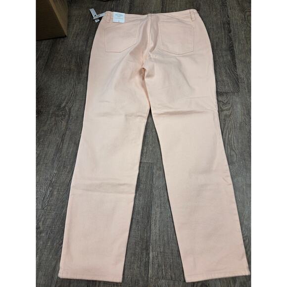 Talbots Jeans NWT 12 Light Soft Coral Pink Slim Ankle Jeans - Picture 4 of 4